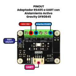 Adaptador RS485 a UART con Aislamiento Activo
