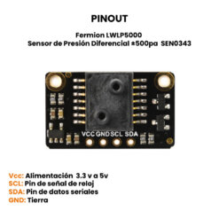 Fermion LWLP5000 Sensor de Presión Diferencial Pinout