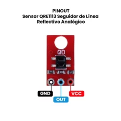 Sensor QRE1113 Seguidor de Línea Reflectivo Analógico