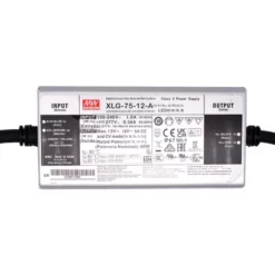 XLG-75-12-A Fuente Conmutada 12V 5A IP67 MEAN WELL