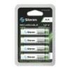 Paquete de 4 pilas Recargables AA NiMH 2500 mAh de Alta Capacidad