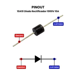 Pinout-10A10-Diodo-Rectificador-1000V-10A