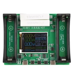 X-HX0598A Probador de Baterias de Litio 18650 2 Canales BT4-1CHN
