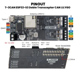 T-2CAN ESP32-S3 Doble Transceptor CAN LILYGO 6