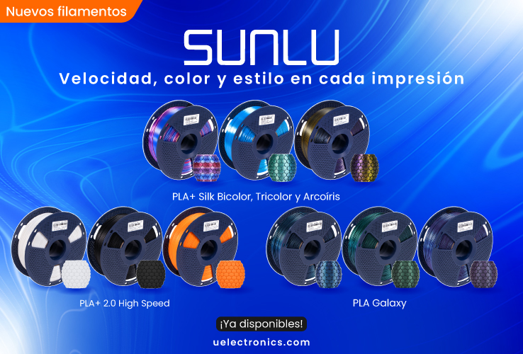 ¡Ya Disponible Filamentos Sunlu!