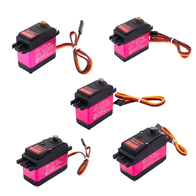 Servomotor DS Alto Torque Eje Unico DSSERVO 20Kg / 25Kg / 40Kg / 60Kg / 80Kg