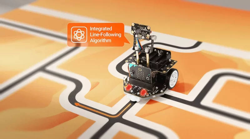 Maqueen Plus V3 Robot Educativo STEM con Micro:bit y Sensor Láser Matricial