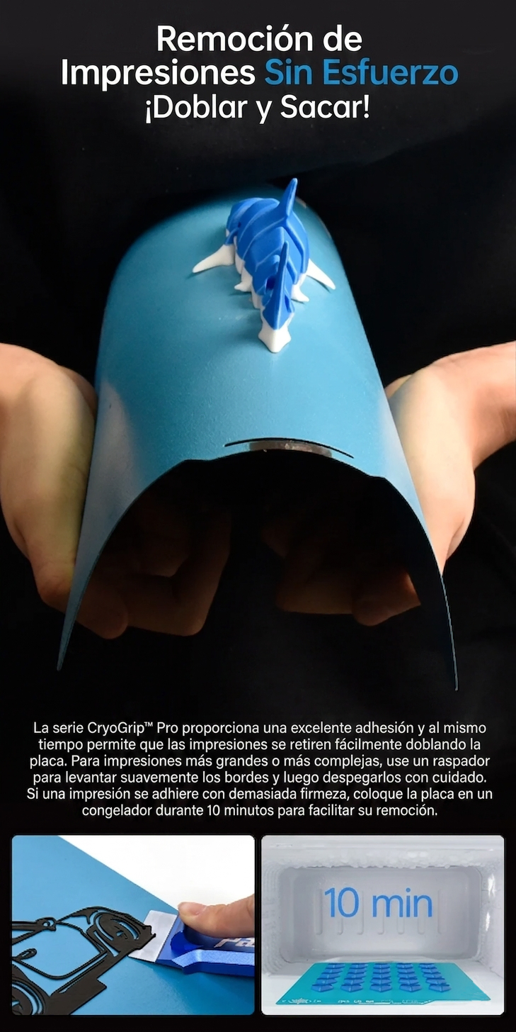 Placa de Impresión PEI CryoGrip Bambu Lab X1 P1 A1 A1 Mini_4_1