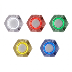 AR5154-AR5158 Botón Impermeable Enclavable con Luz 12mm 3-6V Varios Colores
