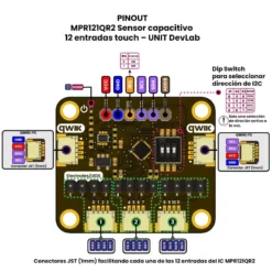 MPR121QR2 Sensor capacitivo 12 entradas touch - UNIT DevLab