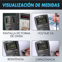 ET828 Pro Multímetro Osciloscopio 2 en 1 AC DC