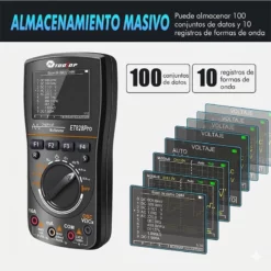 ET828 Pro Multímetro Osciloscopio 2 en 1 AC DC