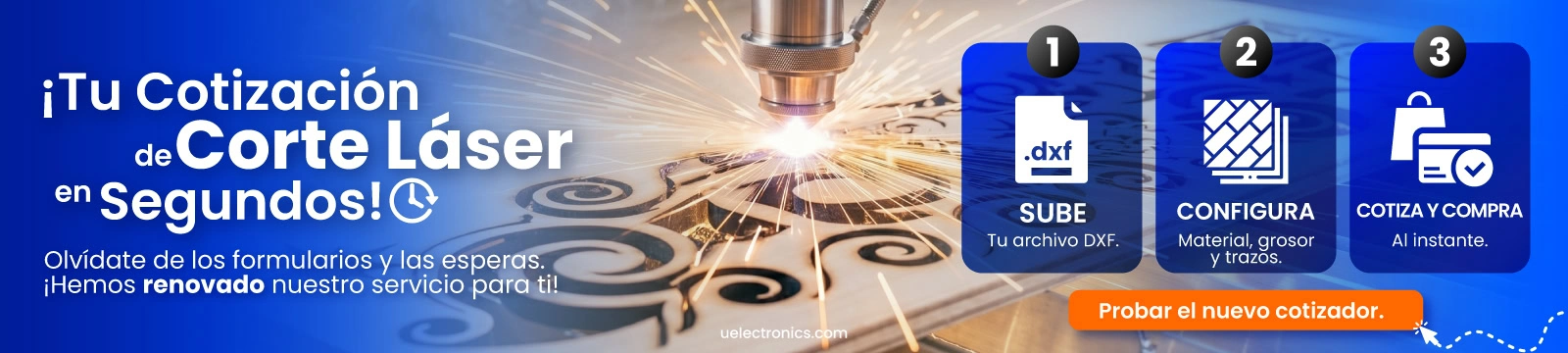 Servicio de corte y grabado laser unit electronics