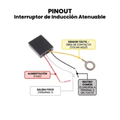 Sensor para Lámpara de Tacto 110V TP-01 Touch