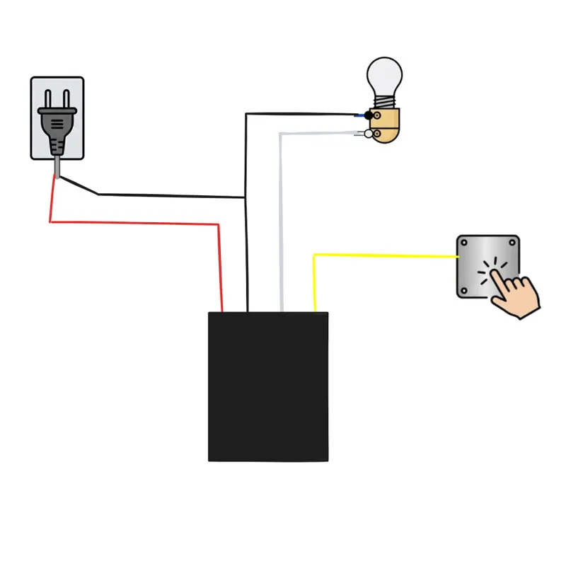 Conexión del interruptor de inducción atenuable WLB-18