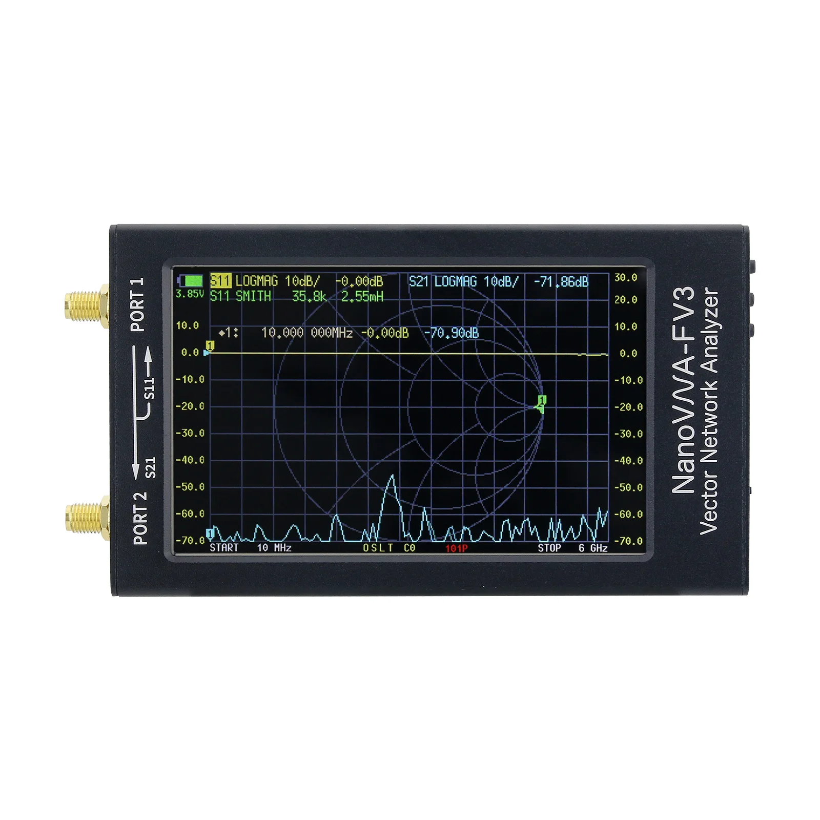 Analizador de redes vectoriales NanoVNA-F V3 1MHz-6GHz