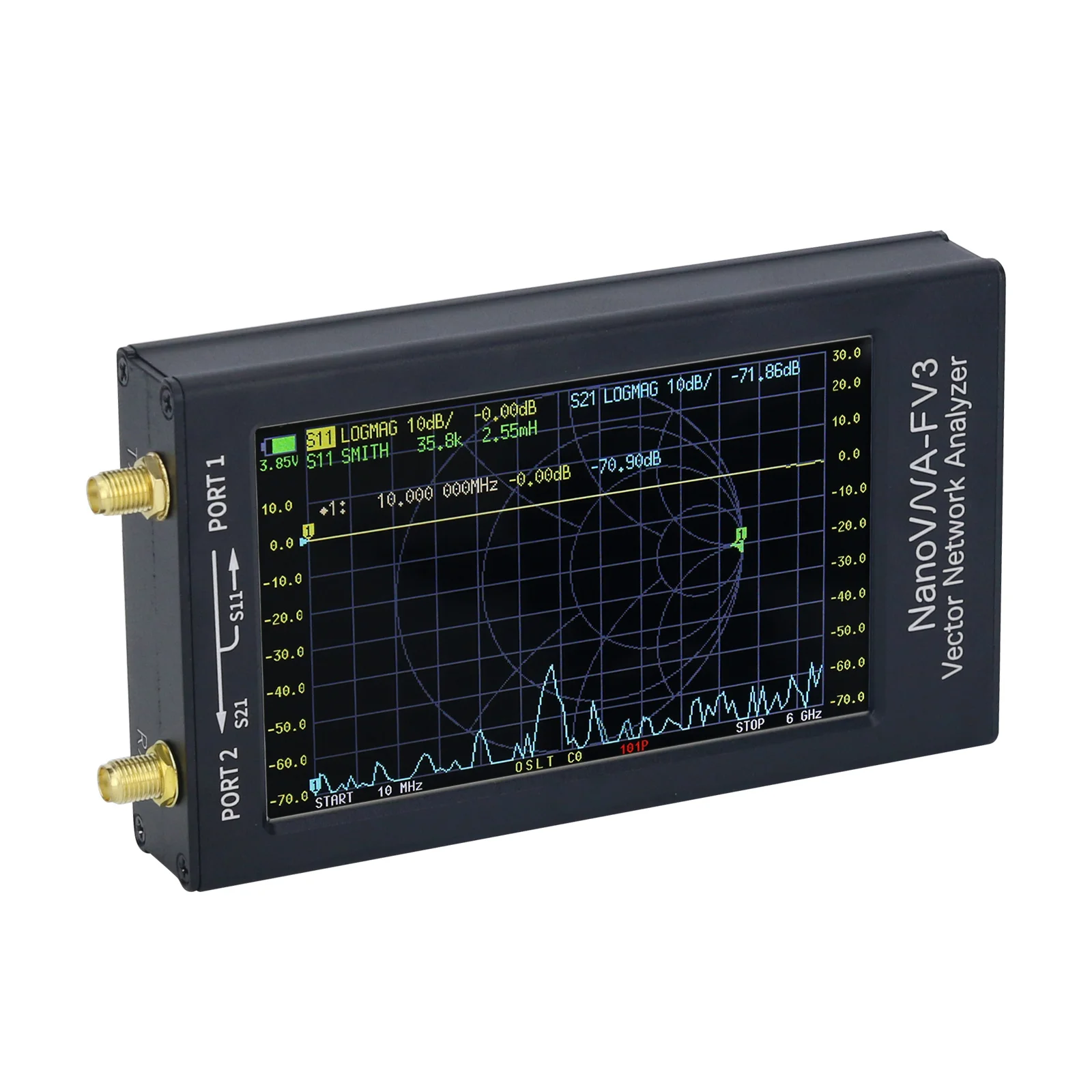 Analizador de redes vectoriales NanoVNA-F V3 1MHz-6GHz