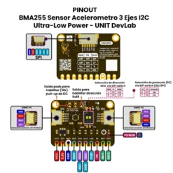 Alternative view of BMA255 Sensor Acelerometro 3 Ejes I2C Ultra-Low Power - UNIT DevLab