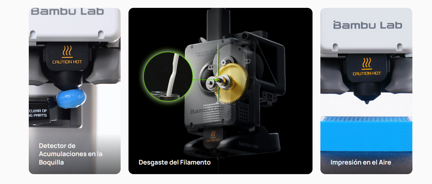 Bambu Lab A2L Combo Monitoreo Inteligente de Impresión