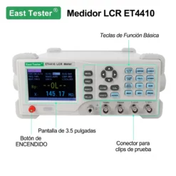 Medidor digital LCR ET4410 de 100 a 100 KHz