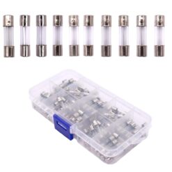 100 Fusibles Tubulares de Vidrio de Acción Rápida de 5x20mm