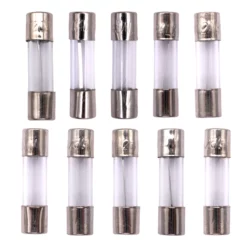 100 Fusibles Tubulares de Vidrio de Acción Rápida de 5x20mm