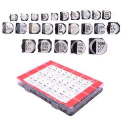 400 Capacitores Electroliticos SMD 24 Valores Diferentes