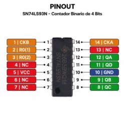 74LS93N Contador Binario 4 Bits DIP-14