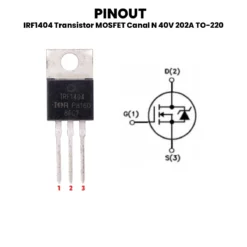 IRF1404 Transistor MOSFET 202A 40V 202A Canal N TO-220