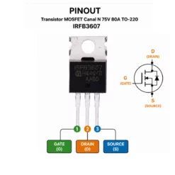 IRFB3607 Transistor MOSFET 80A 75V Canal N TO-220
