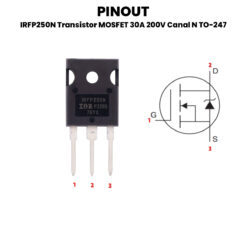 IRFP250N Transistor MOSFET 30A 200V Canal N TO-247