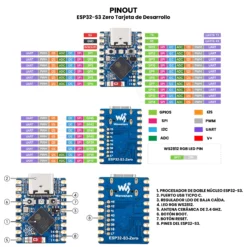 AR5301 - ESP32-S3 Zero Tarjeta de Desarrollo PINOUT_Mesa de trabajo 1