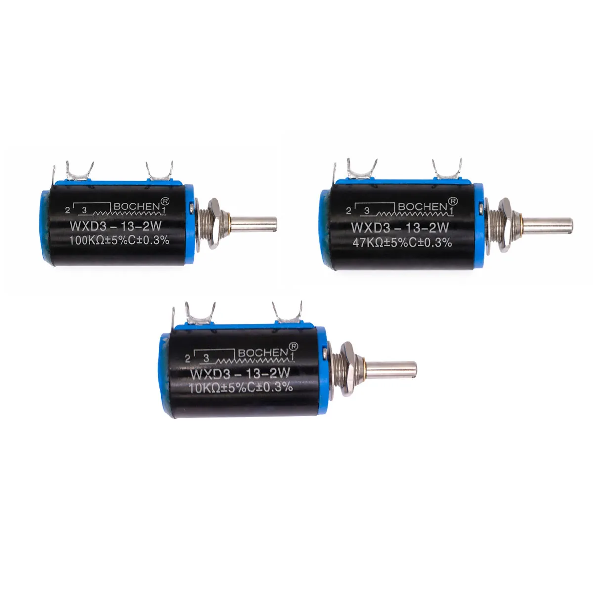 Potenciómetro WXD3-13 10kΩ, 47kΩ y100kΩ 2W