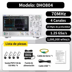 DHO804 Osciloscopio Digital 70MHz 4 Canales RIGOL