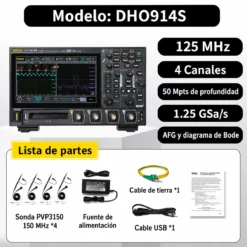 DHO914S Osciloscopio Digital 125 MHz 4 Canales