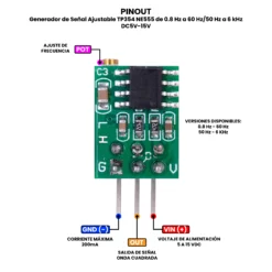 AR5505 - AR5506 - Generador de Señal Ajustable TP354 NE555 de 0 PINOUT_Mesa de trabajo 1