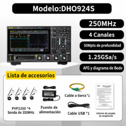 DHO924S Osciloscopio Digital 250 MHz 4 Canales RIGOL