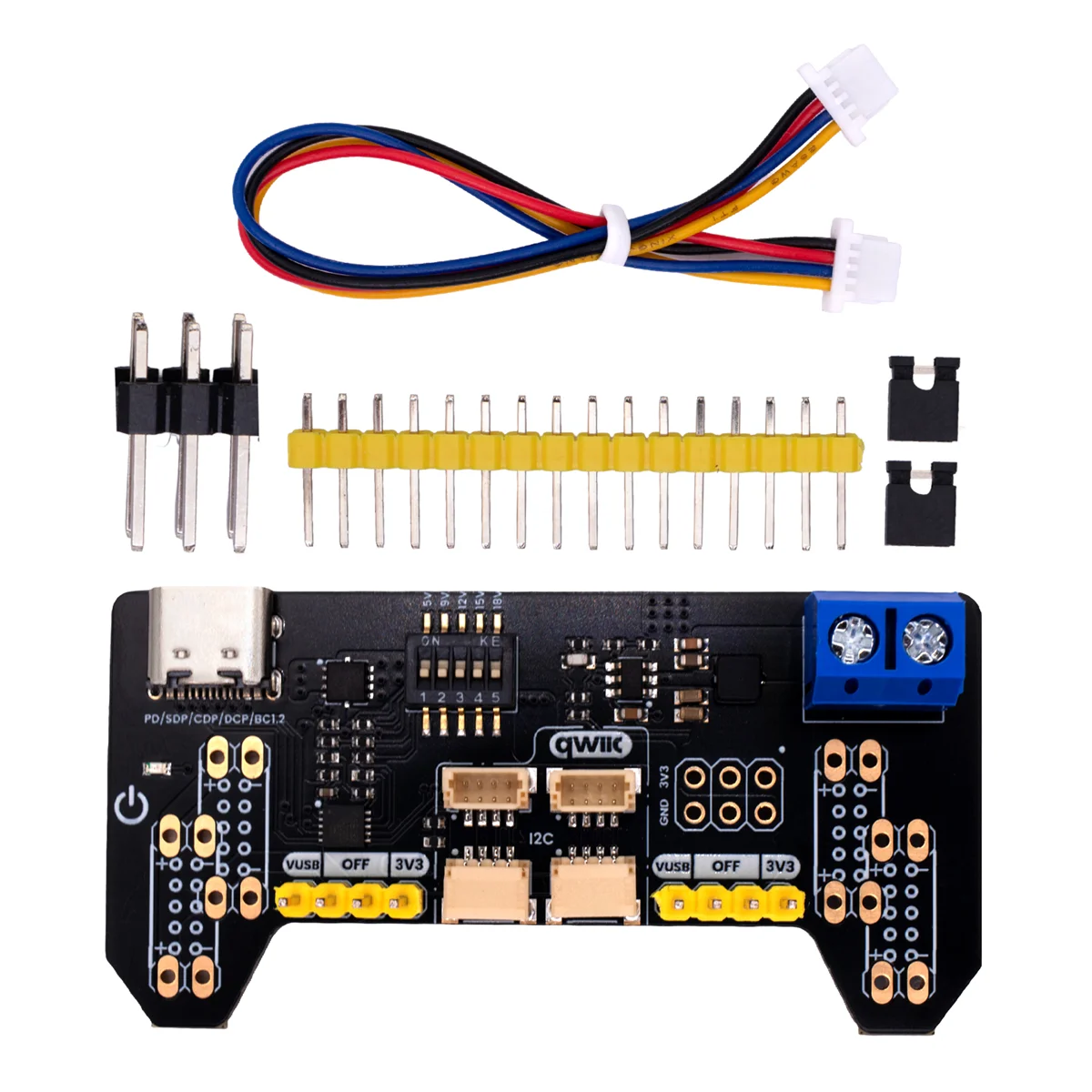 HUSB238 Fuente para Protoboard con Señuelo de Carga