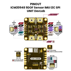 ICM20948 9DOF Sensor IMU I2C SPI - UNIT DevLab