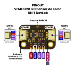 VEML3328 I2C Sensor de color – UNIT DevLab