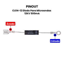 Alternative view of CL04-12 Diodo Para Microondas 12KV 500mA