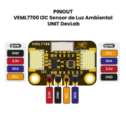 Alternative view of VEML7700 I2C Sensor de Luz Ambiental – UNIT DevLab