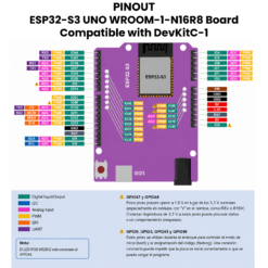 AR5459 - ESP32-S3 UNO WROOM-1-N16R8 Board Compatible with DevKitC-1 PINOUT_Mesa de trabajo 1