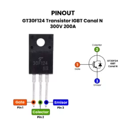Alternative view of GT30F124 Transistor IGBT Canal N 300V 200A