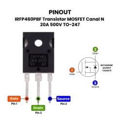 Pinout-IRFP460PBF-Transistor-MOSFET-Canal-N-20A-500V-TO-247