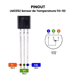 Alternative view of LM335Z Sensor de Temperatura TO-92