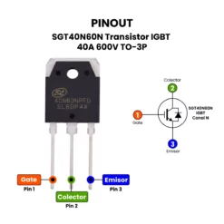 Pinout-SGT40N60N-Transistor-IGBT-40A-600V-TO-3P