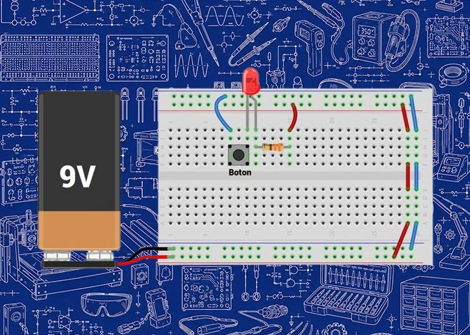 Cómo conectar y prender un led usando la Protoboard Tutorial