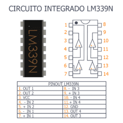 Circuito Integrado LM339N Comparador de Voltaje