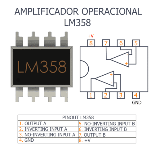 Amplificador Operacional LM741CN DIP-8